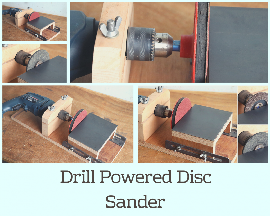 Drill Powered Disc Sander